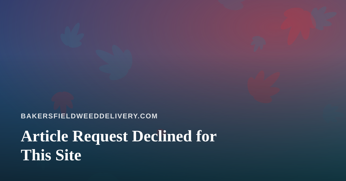 Article Request Declined for This Site